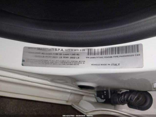 2020 MASERATI GHIBLI ZAM57YTAXL1354588 Photo 8