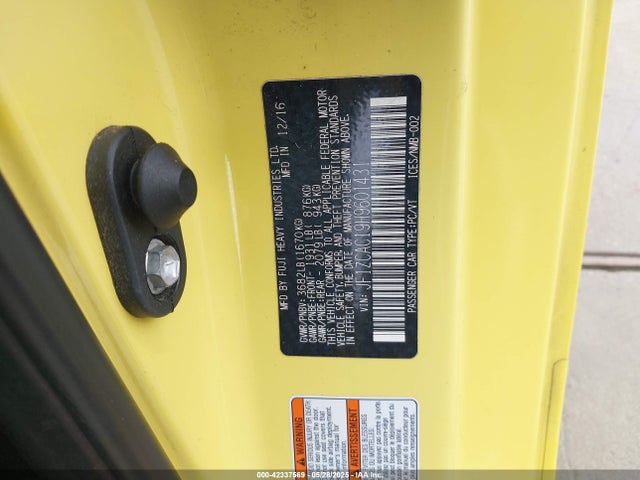 JF1ZCAC19H9601431 Subaru Brz Series. Yellow