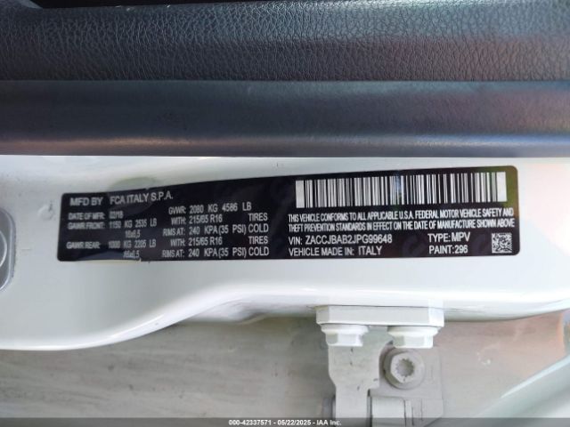 2018 JEEP RENEGADE ZACCJBAB2JPG99648 Photo 8