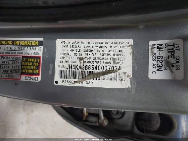 2004 ACURA RL JH4KA96654C007034 Photo 8
