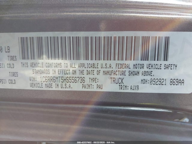 RAM 1500 2017 1C6RR6MT5HS556736 Image 9