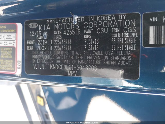 KNDCE3LC1H5043203 KIA Niro Touring