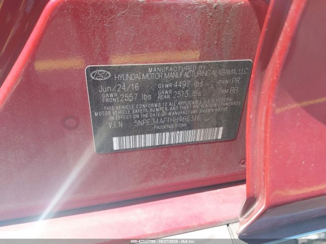 5NPE34AF1HH466316 Hyundai Sonata Sport