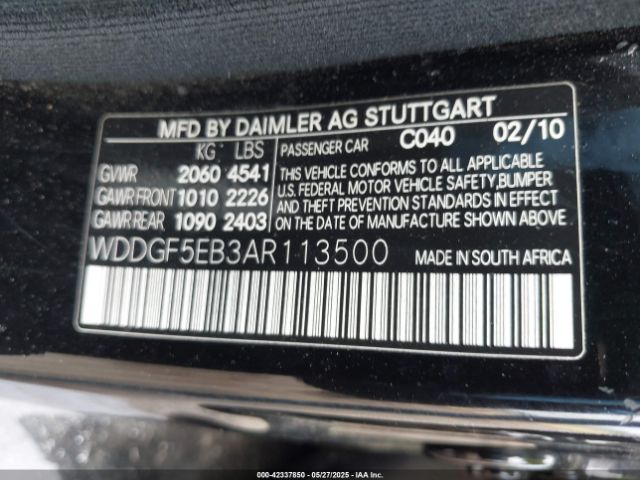 2010 MERCEDES-BENZ C 300 WDDGF5EB3AR113500 Photo 8