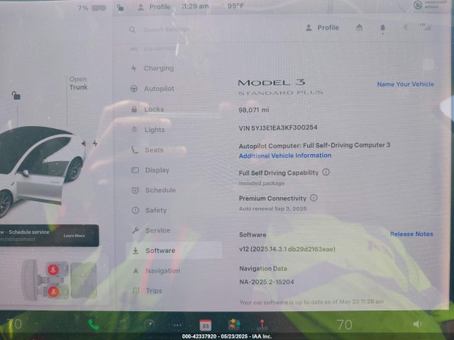 5YJ3E1EA3KF300254 Tesla 2019