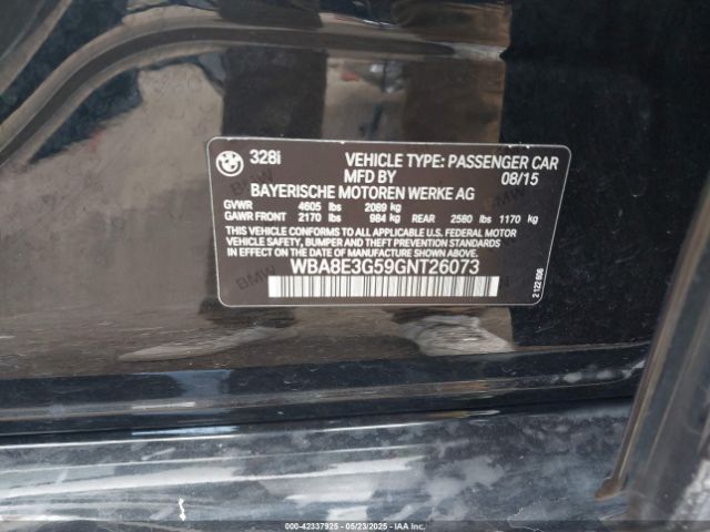 2016 BMW 328I WBA8E3G59GNT26073 Photo 8