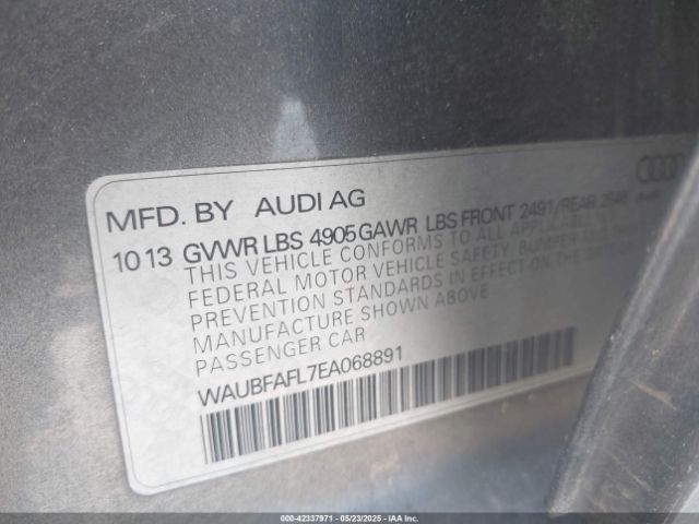 WAUBFAFL7EA068891 Audi flex fuel engine