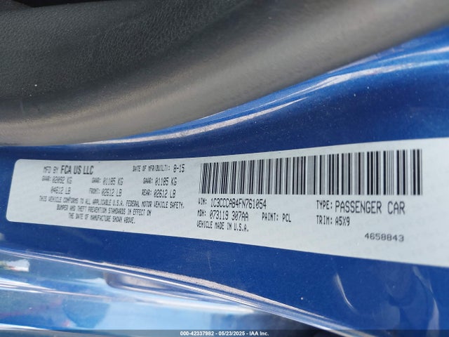 Chrysler 200 Limited 2015 1C3CCCAB4FN761054 Image 9