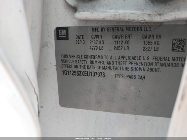 1G1125S3XEU107973 Chevrolet Impala 2lt