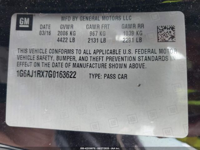 2016 CADILLAC ATS 1G6AJ1RX7G0163622 Photo 8
