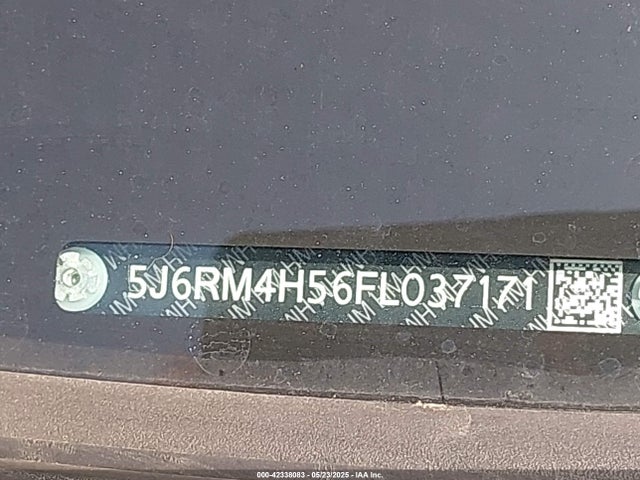Honda k24w9 2015 5J6RM4H56FL037171 Image 9
