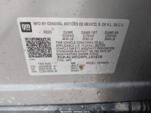 2023 GMC TERRAIN 3GKALVEG9PL181616 Photo 8
