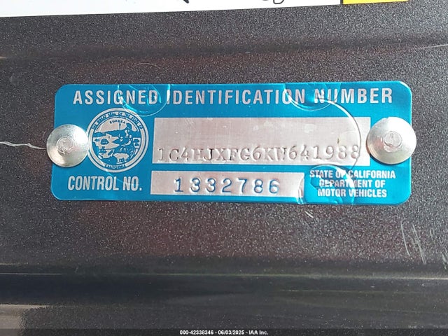 1C4HJXFG6KW641988 Jeep 2019