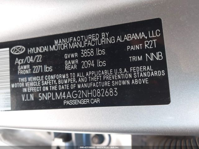 2022 HYUNDAI ELANTRA 5NPLM4AG2NH082683 Photo 8