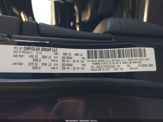 2014 JEEP GRAND CHEROKEE 1C4RJFJT7EC521643 Photo 8