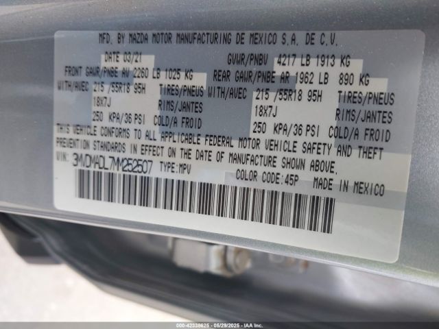 2021 MAZDA CX-30 3MVDMADL7MM252507 Photo 8