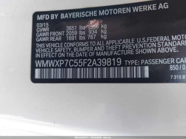 WMWXP7C55F2A39819 Mini Hardtop Cooper S