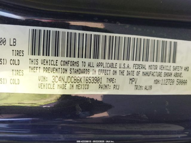 3C4NJDCB6KT653901 Jeep 2019