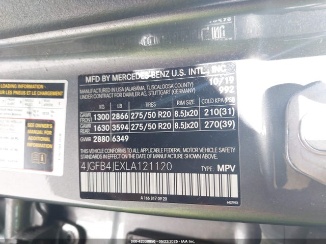 Mercedes-Benz m264 2020 4JGFB4JEXLA121120 Image 9