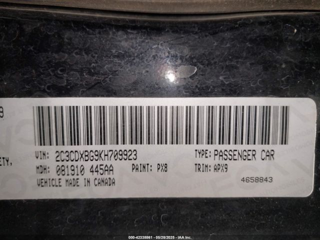 2019 DODGE CHARGER 2C3CDXBG9KH709923 Photo 8