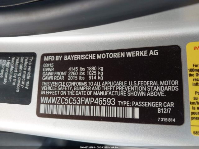 2015 MINI COUNTRYMAN WMWZC5C53FWP46593 Photo 8