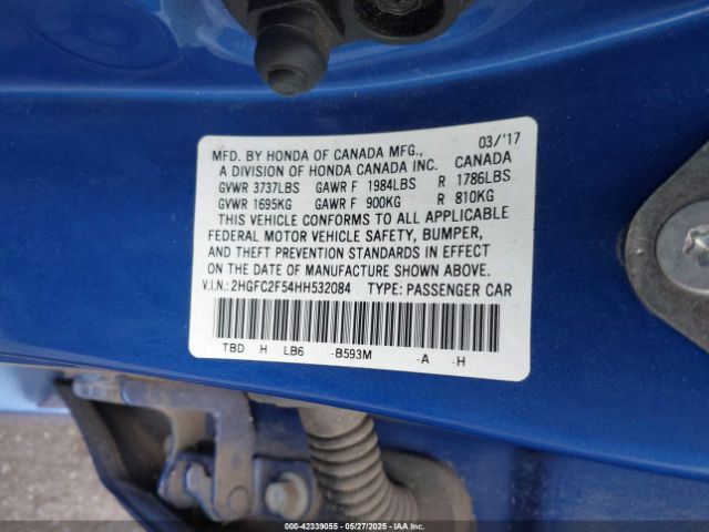 2HGFC2F54HH532084 Honda k20c2