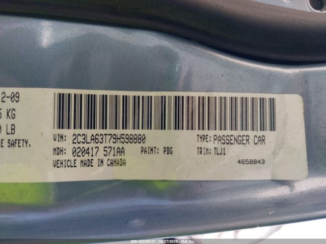 2009 CHRYSLER 300C 2C3LA63T79H598880 Photo 8