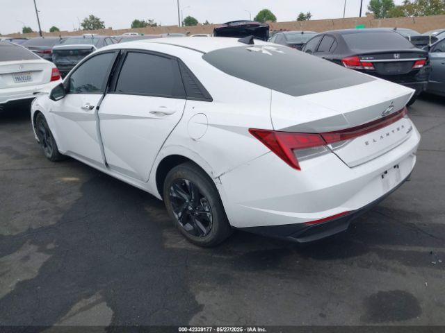 KMHLM4AJXPU077943 Hyundai Elantra Hybrid Blue