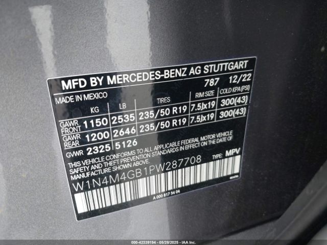 2023 MERCEDES-BENZ GLB 250 W1N4M4GB1PW287708 Photo 8