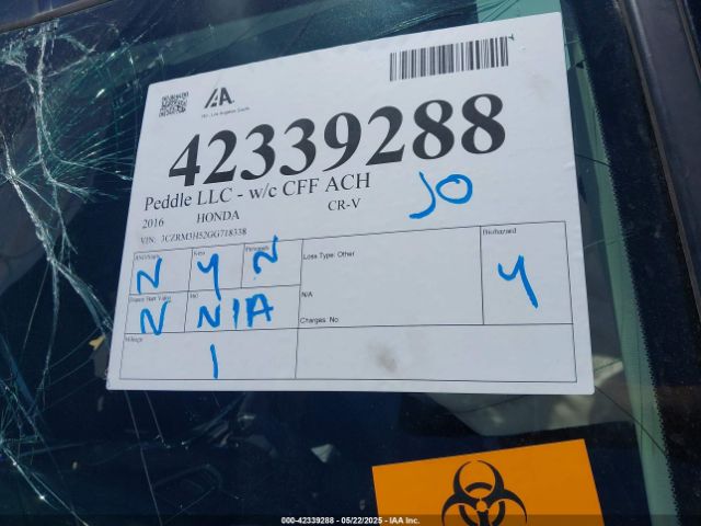 3CZRM3H52GG718338 Honda CR-V EX