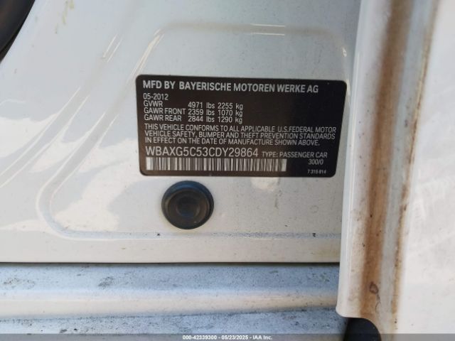 2012 BMW 528I WBAXG5C53CDY29864 Photo 8