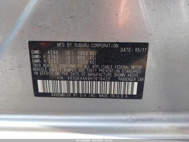 4S3GKAA69H1618425 Subaru Impreza 2.0i
