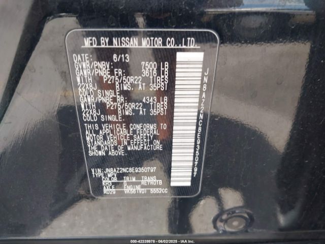 JN8AZ2NC8E9350797 Infiniti QX80