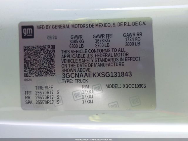 3GCNAAEKXSG131843 Chevrolet l3b