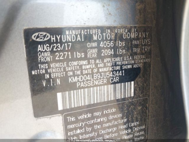 KMHD04LB9JU543441 Hyundai g 1.6 dohc t-gdi