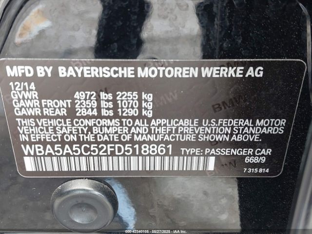 WBA5A5C52FD518861 BMW 528I
