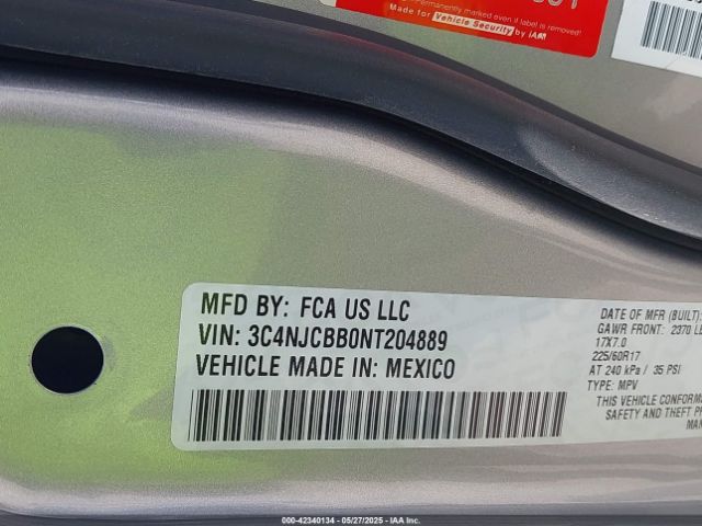 2022 JEEP COMPASS 3C4NJCBB0NT204889 Photo 8