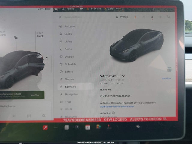 2024 TESLA MODEL Y 7SAYGDEE6RA226536 Photo 6