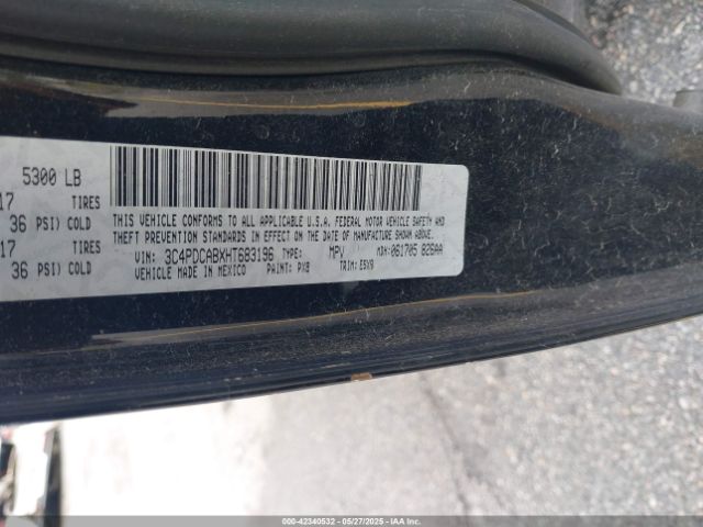3C4PDCABXHT683196 Dodge JOURNEY SE