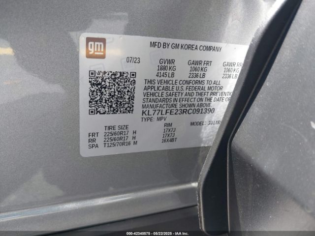 KL77LFE23RC091390 Chevrolet Trax Fwd Sp