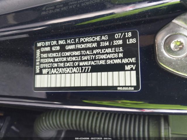 2019 PORSCHE CAYENNE WP1AA2AY6KDA01777 Photo 8