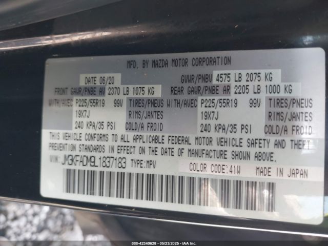 2020 MAZDA CX-5 JM3KFADM9L1837183 Photo 8
