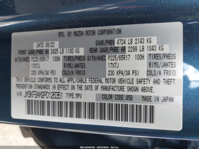 JM3KFBAM2P0126351 Mazda Cx-5 2.5 S