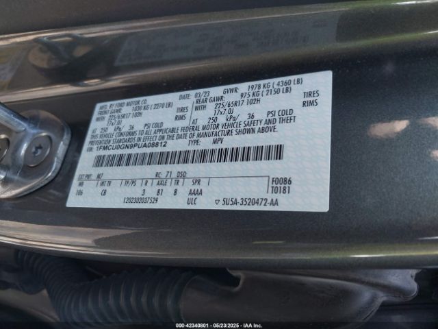 2023 FORD ESCAPE 1FMCU0GN9PUA08812 Photo 8