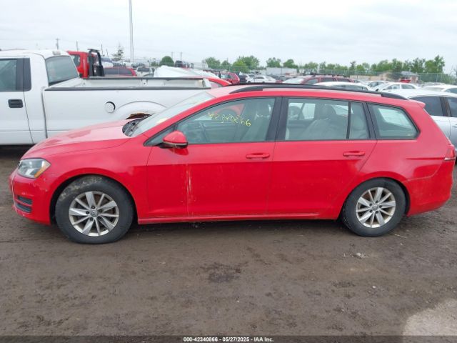 3VWC17AU1FM506752 Volkswagen Golf Sportwagen Tsi S 4-door