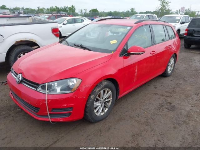 3VWC17AU1FM506752 Volkswagen Golf Sportwagen Tsi S 4-door