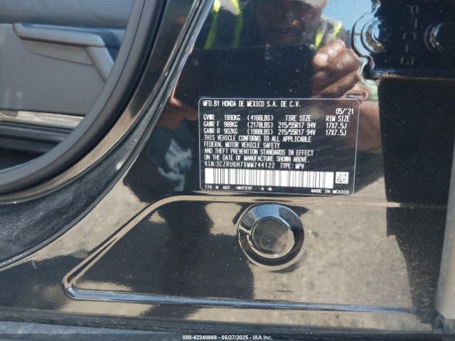 3CZRU6H7XMM744122 Honda Hr-v Awd Ex-l