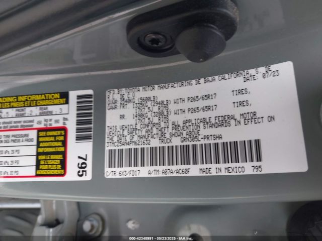 3TMCZ5AN4PM621632 Toyota Tacoma Trd Sport
