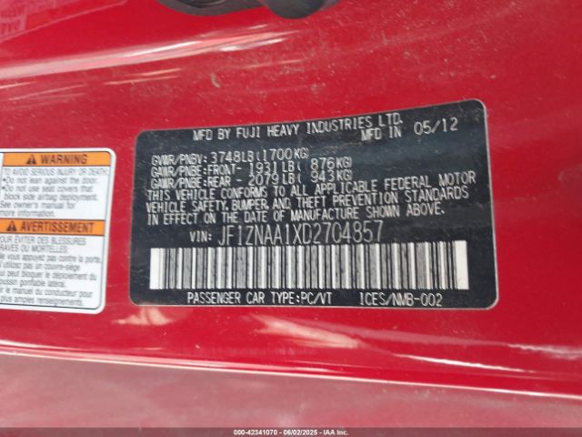 2013 SCION FR-S JF1ZNAA1XD2704857 Photo 8