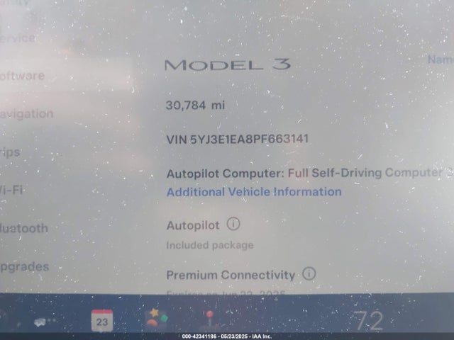 Aukcja sprzedaży 2023 Tesla Model 3 Rear-wheel Drive, vin: 5YJ3E1EA8PF663141, numer aukcji: 42341186